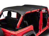 Bestop Safari-Style Header Bikini Top; Black Diamond (18-25 Jeep Wrangler JL 4-Door)