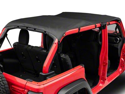 Bestop Safari-Style Header Bikini Top; Black Diamond (18-25 Jeep Wrangler JL 4-Door)
