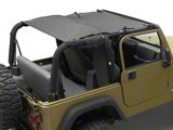 Bestop Sun Extended Safari Style Bikini Top; Black Diamond (97-06 Jeep Wrangler TJ, Excluding Unlimited)