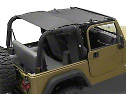 Bestop Sun Extended Safari Style Bikini Top; Black Diamond (97-06 Jeep Wrangler TJ, Excluding Unlimited)