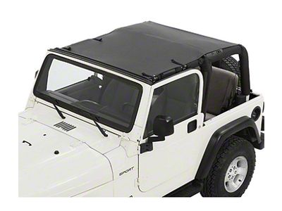 Bestop Sun Extended Safari Style Bikini Top; Black Diamond (97-06 Jeep Wrangler TJ, Excluding Unlimited)