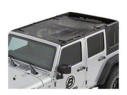 Bestop Sun Extended Safari Style Bikini Top; Mesh (07-18 Jeep Wrangler JK 4-Door)