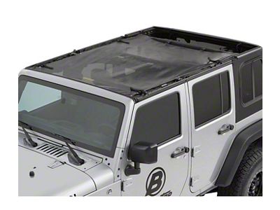 Bestop Sun Extended Safari Style Bikini Top; Mesh (07-18 Jeep Wrangler JK 4-Door)