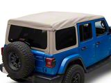Bestop Supertop Ultra Squareback Soft Top; Premium Tan Twill (18-25 Jeep Wrangler JL 4-Door)
