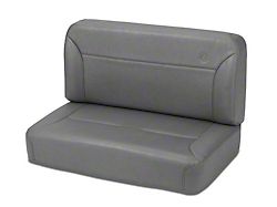 Bestop Trailmax II Fixed Back Rear Bench Seat; Charcoal (66-95 Jeep CJ5, CJ7 & Wrangler YJ)