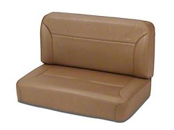 Bestop Trailmax II Fixed Back Rear Bench Seat; Spice (66-95 Jeep CJ5, CJ7 & Wrangler YJ)