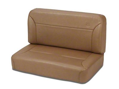 Bestop Trailmax II Fixed Back Rear Bench Seat; Spice (66-95 Jeep CJ5, CJ7 & Wrangler YJ)