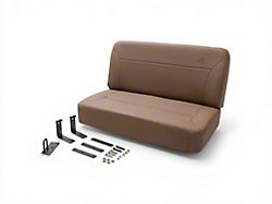 Bestop Trailmax II Fixed Back Rear Bench Seat; Spice (66-95 Jeep CJ5, CJ7 & Wrangler YJ)