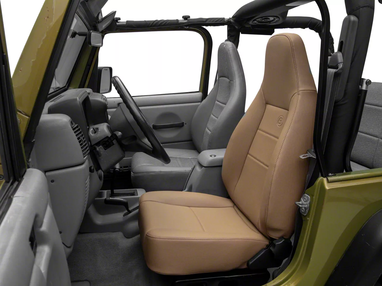 よっしー Bestop Jeep Wrangler Trailmax II Sport All Vinyl Front Seat; Spice