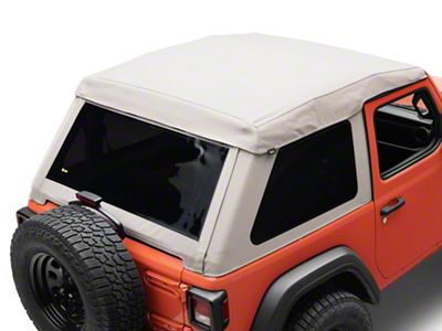 Bestop Trektop Glide Slantback Soft Top; Premium Tan Twill (18-25 Jeep Wrangler JL 2-Door)