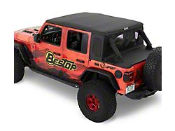 Bestop Trektop Half Top Accessory Kit; Black Diamond (18-25 Jeep Wrangler JL 4-Door)