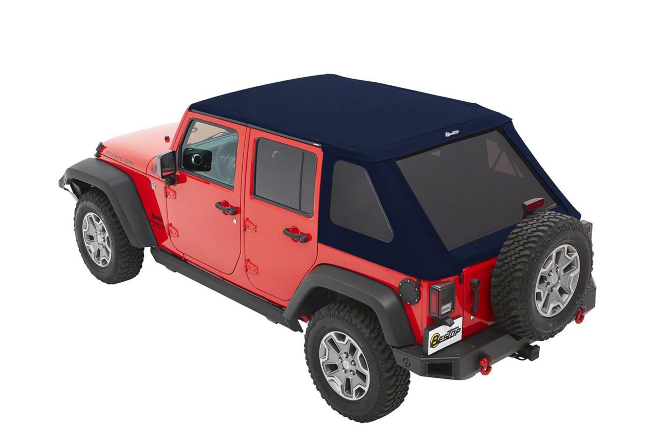 Sanon　0724 Bestop Jeep Wrangler Trektop NX Soft Top; Blue Twill 56853-69 (07