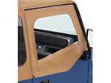 Bestop Upper Fabric Half Doors; Spice (88-95 Jeep Wrangler YJ w/ Square Upper Rear Corner)