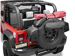 Bestop RoughRider Spare Tire Organizer for 34 to 36-Inch Tires; Black Diamond (Universal; Some Adaptation May Be Required)