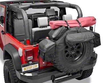 Organizer Sedile Posteriore Bestop RoughRider - 4 Tasche E Portabicchieri - Nero