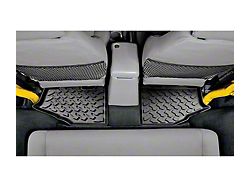 Bestop Rear Floor Mats; Black (97-06 Jeep Wrangler TJ)