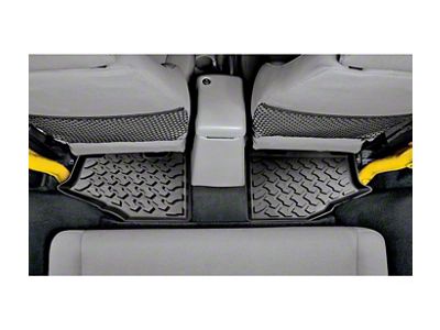 Bestop Rear Floor Mats; Black (97-06 Jeep Wrangler TJ)
