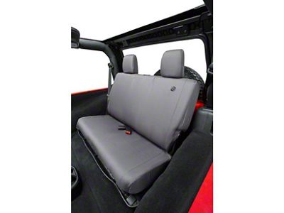 Bestop Rear Seat Cover; Charcoal (07-18 Jeep Wrangler JK)