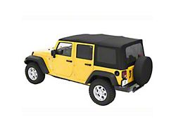 Bestop Sailcloth Replace-A-Top with Tinted Windows; Black Diamond (07-09 Jeep Wrangler JK 4-Door)