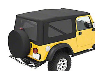 Buy Rampage Complete Soft Top Kit With Tinted Windows In Black Diamond For 1997-06 Jeep Wrangler TJ with Full Steel Doors 68835 for CA$850.95