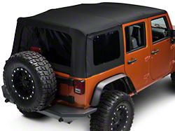 Bestop Replace-A-Top with Tinted Windows; Matte Black Twill (10-18 Jeep Wrangler JK 4-Door)