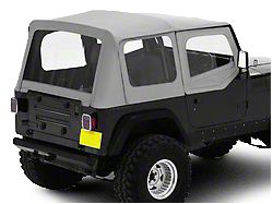 Bestop Replace-A-Top with Clear Windows; Charcoal (88-95 Jeep Wrangler YJ w/ Steel Half Doors)