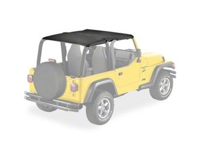 Bestop Safari-Style Strapless Bikini Top; Black Denim (97-02 Jeep Wrangler TJ)