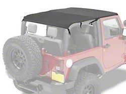 Bestop Safari-Style Header Bikini Top; Cable Style; Black Diamond (10-18 Jeep Wrangler JK 2-Door)