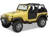 Bestop Soft Lower Half Doors; Black Diamond (97-06 Jeep Wrangler TJ)