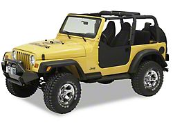Bestop Soft Lower Half Doors; Black Diamond (97-06 Jeep Wrangler TJ)