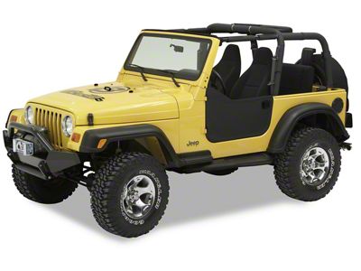 Bestop Soft Lower Half Doors; Black Diamond (97-06 Jeep Wrangler TJ)