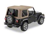 Bestop Replace-A-Top with Tinted Windows; Dark Tan (97-02 Jeep Wrangler TJ w/ Full Steel Doors)