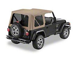 Bestop Replace-A-Top with Tinted Windows; Dark Tan (97-02 Jeep Wrangler TJ w/ Full Steel Doors)
