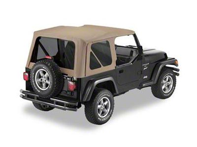 Bestop Replace-A-Top with Tinted Windows; Dark Tan (97-02 Jeep Wrangler TJ w/ Full Steel Doors)