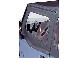 Bestop Soft Upper Half Doors; Black Crush (88-95 Jeep Wrangler YJ)