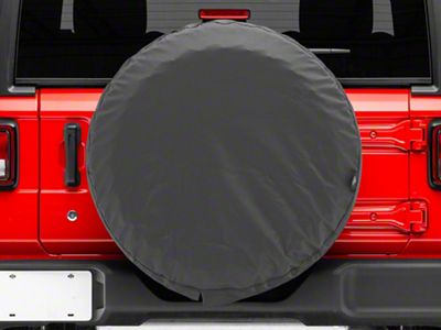 Bestop Spare Tire Cover; Black Denim (66-18 Jeep CJ5, CJ7, Wrangler YJ, TJ & JK)