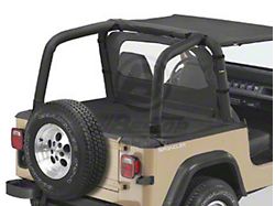 Bestop Sport Bar Covers; Black Denim (92-95 Jeep Wrangler YJ)
