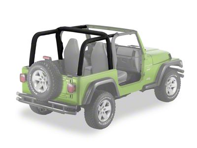 Bestop Sport Bar Covers; Black Diamond (07-18 Jeep Wrangler JK 4-Door)
