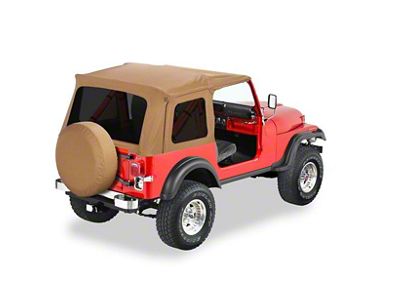 Bestop Supertop Classic Replacement Soft Top; Spice (76-95 Jeep CJ7 & Wrangler YJ)