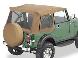 Bestop Supertop Classic Replacement Soft Top; Spice (76-95 Jeep CJ7 & Wrangler YJ w/ Full Doors)