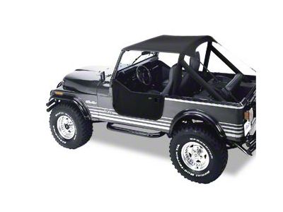 Bestop Traditional Bikini Top; Mesh (76-91 Jeep CJ7 & Wrangler YJ)