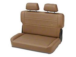 Bestop Trailmax II Fold and Tumble Rear Bench Seat; Spice (76-95 Jeep CJ5, CJ7 & Wrangler YJ)