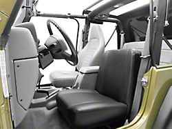 Bestop Trailmax II Classic Low Back Front Seat; Black Crush (76-06 Jeep CJ5, CJ7, Wrangler YJ & TJ)