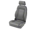 Bestop Trailmax II Pro All Vinyl Front Seat; Charcoal; Driver Side (76-06 Jeep CJ7, Wrangler YJ & TJ)