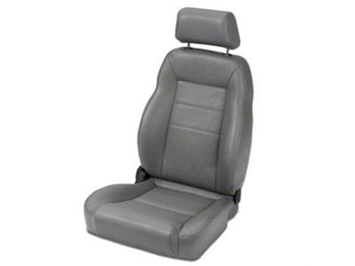 Bestop Trailmax II Pro All Vinyl Front Seat; Charcoal; Driver Side (76-06 Jeep CJ7, Wrangler YJ & TJ)