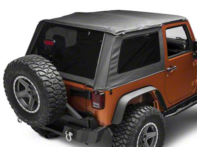 Bestop Trektop NX Glide Soft Top; Black Diamond (07-18 Jeep Wrangler JK 2-Door)