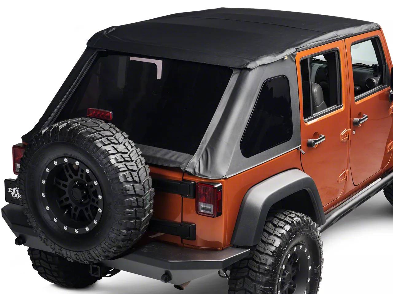 Steinjager Jeep Wrangler Bimini Top Plus; Black Diamond