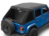 Bestop Trektop Ultra Soft Top; Black Twill (18-25 Jeep Wrangler JL 4-Door)