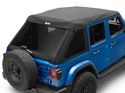 Bestop Trektop Ultra Soft Top; Black Twill (18-25 Jeep Wrangler JL 4-Door)