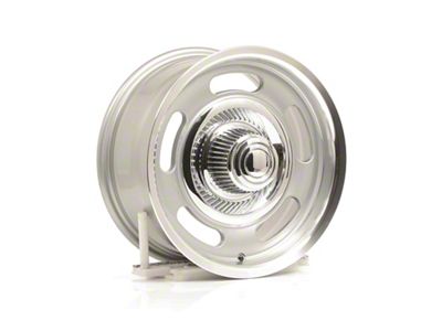 B/G Rod Works Rally Silver Machined Wheel; 15x7; 0mm Offset (07-18 Jeep Wrangler JK)